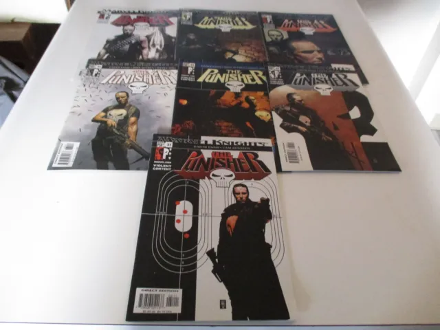 Punisher Marvel Knights Vol 2 # 31-37--Complete Run to End of Series-Garth Ennis