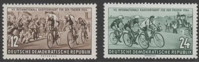 DDR 1954, Mi.Nr. 426-427 **, "Internationale Radfernfahrt", postfrisch, TOP !!