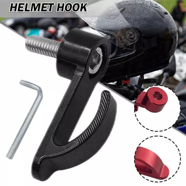 Universal CNC Aluminium Motorrad Einzelloch Haken Tasche Tragehelm Haken A2F4