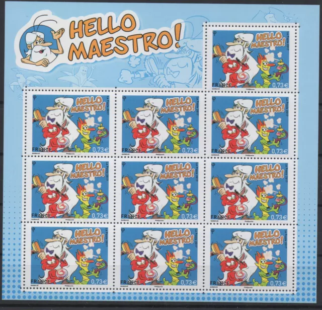 France 2017 - BF YT n°139 mini-feuillet Bloc 10 timbres Hello Maestro LUXE MNH