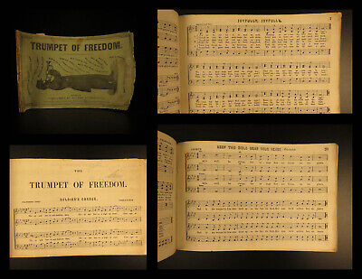 1864 1ed Trumpet of Freedom American Patriotic Hymns Battle Hymn Star Spangled B