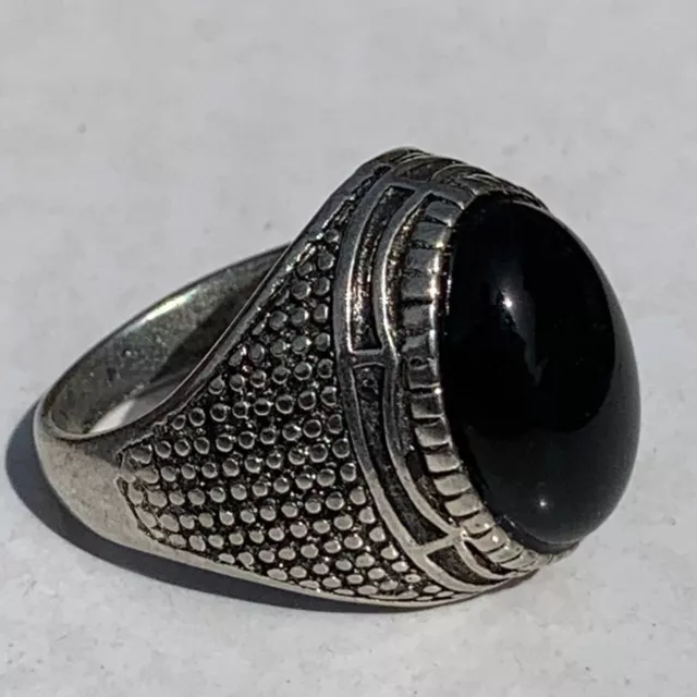 Extremely Rare Ancient Old Viking Silver Color Ring Very Artifact Authentic