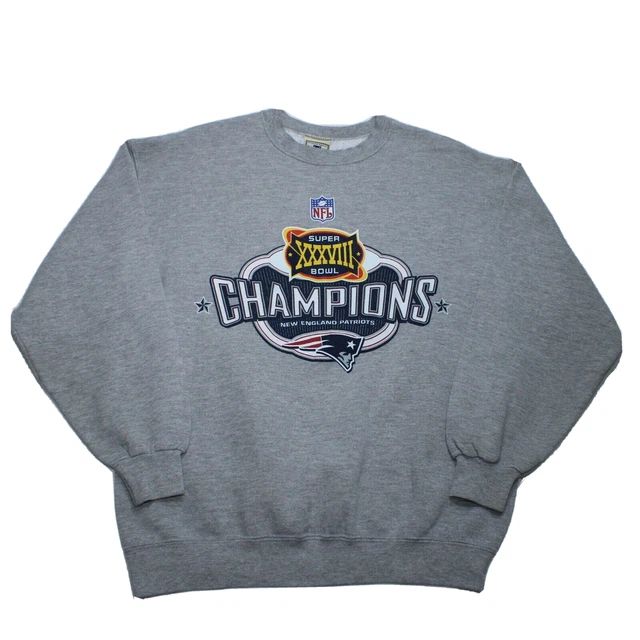 Felpa Pesanti Vintage Lee New England Patriots Super Bowl NFL Maglione M