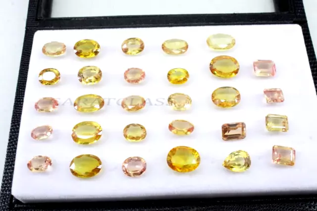 Lot de 600 carats de saphir naturel Padparadscha, pierres précieuses en...