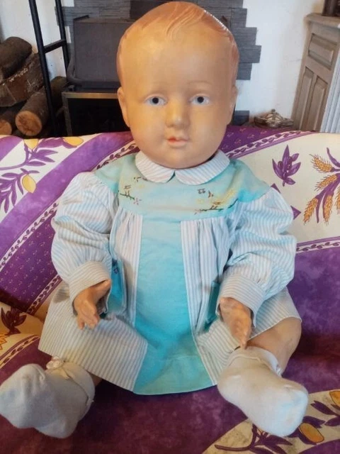 Ancien Poupon En Celluloïd SNF 45 P.C.P Tête d'aigle