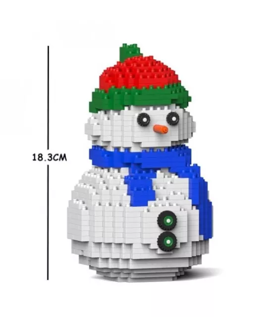 JEKCA Animal Building Blocks Kit for Kidults Snowman 01S