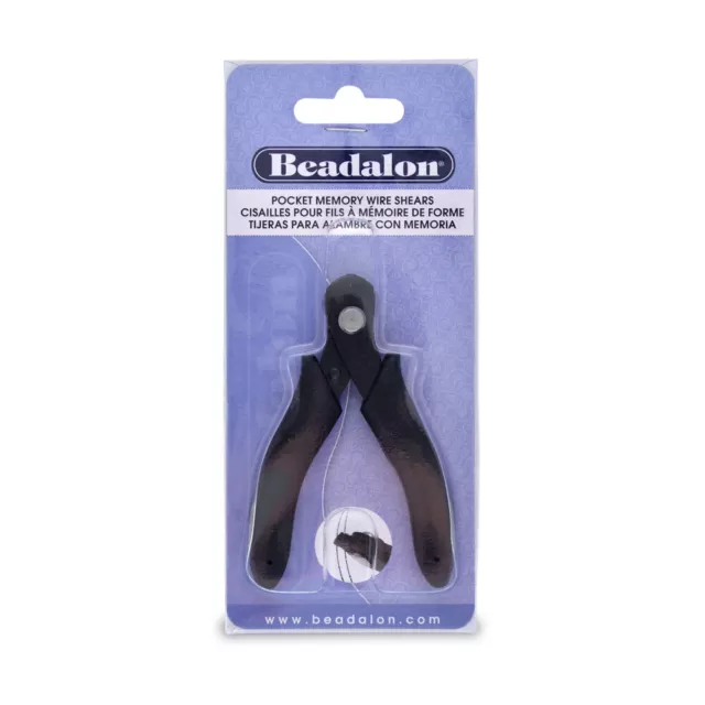 Beadalon® Pocket Memory Wire Shears Pliers Black Handles