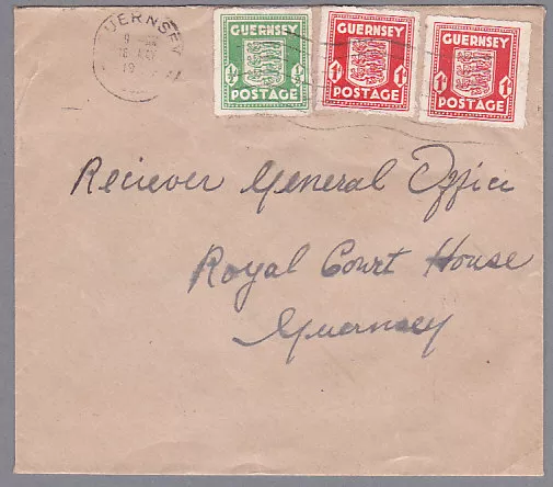 Guernsey 1 und 2 (Paar) auf Brief