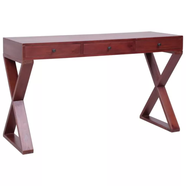 PC-Tisch  132 x 47 x 77  Massivholz Mahagoni B5E0