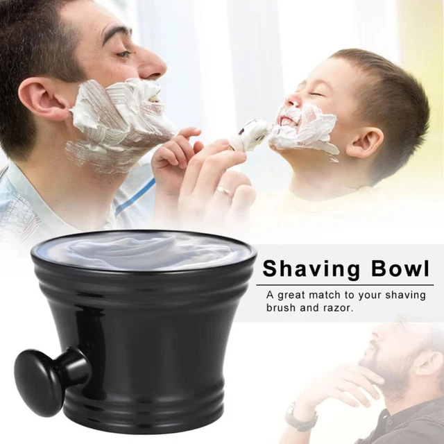 Tazza sapone da barba ciotola per sapone da barba portatile vecchio stile uomo
