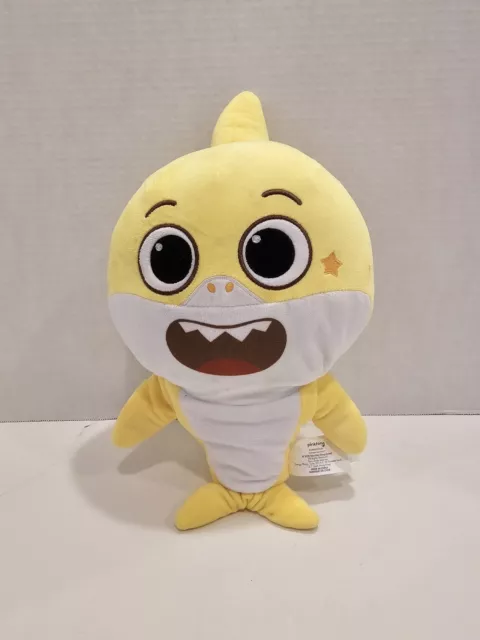 Pinkfong 12" Yellow Singing Dancing Tail Baby Shark Plush Tested