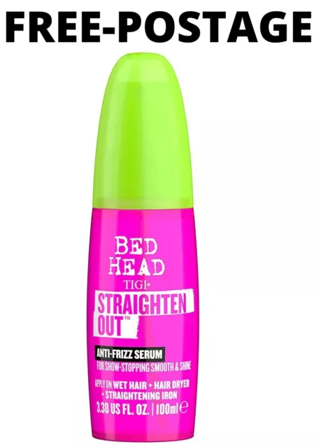 Bed Head by TIGI Straighten Out Anti Frizz Serum for Smooth Shiny Hair 100 ml