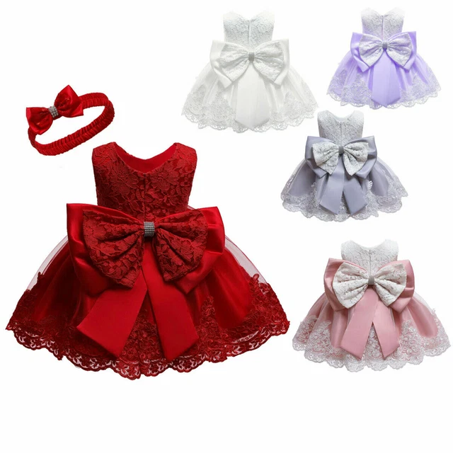 Abito tutù per bambini bambina festa nodo con fiocco concorso matrimonio principessa battesimo 2