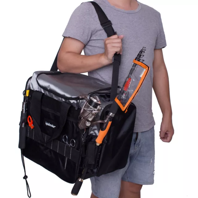 Multi-Purpose Fishing Tackle Bag Saltwater Resistant Lure Box Storage Sling Pack