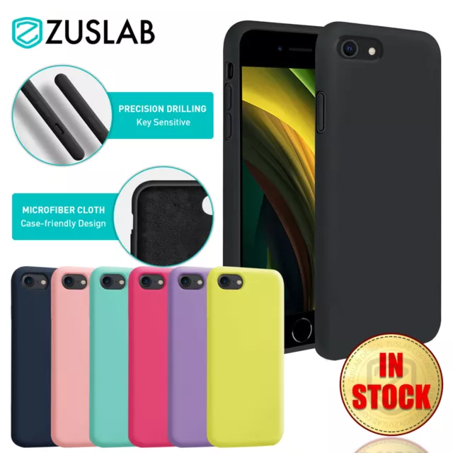 iPhone SE 2020 Case ZUSLAB Thin Soft Silicone Case Cover For Apple