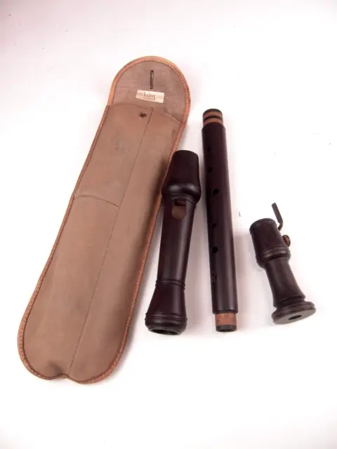 Tenorblockflöte Flûte à Bec Tenor Küng Chef-D Padouk Recorder Swissmade