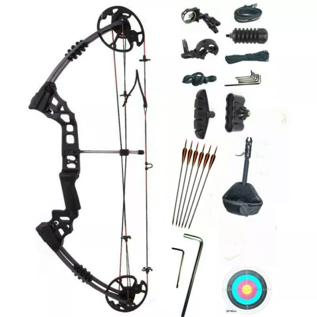 Junxing M120 20-70LBS Compound Bow Archery Sports Hunting Targeting RH/LH