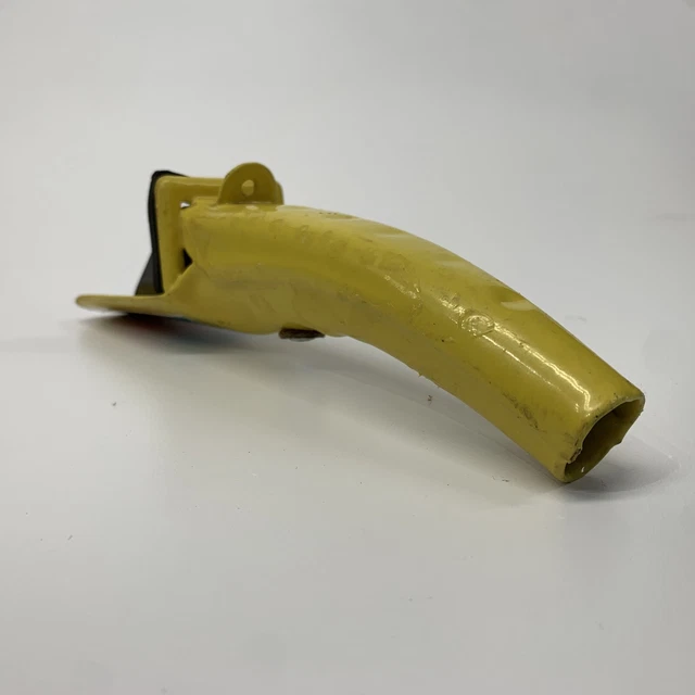 NOS KMART TOOLS Metal Oil Can Pouring Spout Model Yellow Vinyl Clad 18