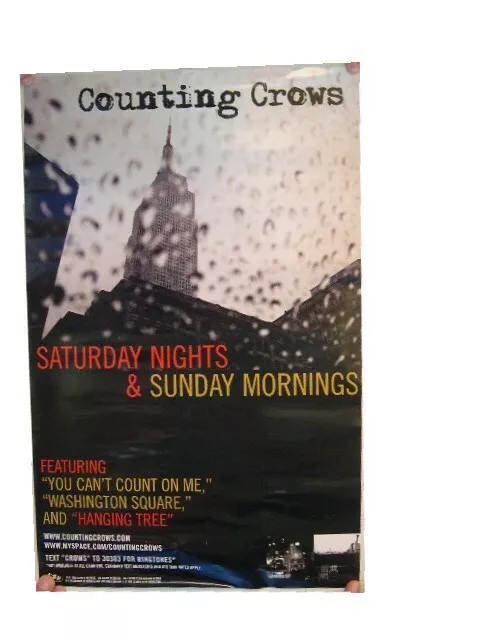 Counting Crows Affiche Samedi Nuits The Crowes