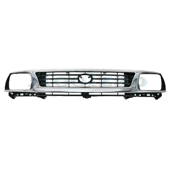 For 95-96 Tacoma Pickup Truck 2WD Front Grille Assembly Chrome with Black Insert