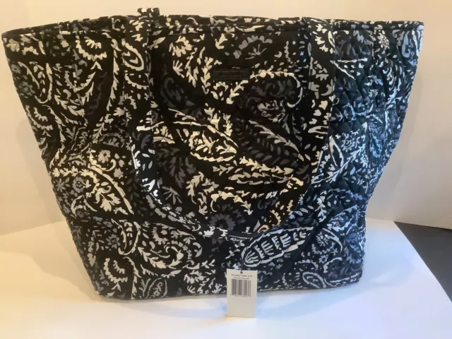 NWT~Vera Bradley Paisley Noir XL Grand Tote 2.0 Bag ~ Huge Tote Bag ~14X22X8