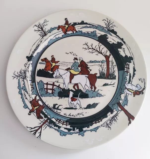 Rare Ivory "Fallowfield Hunt" Buffalo China  9" Plate