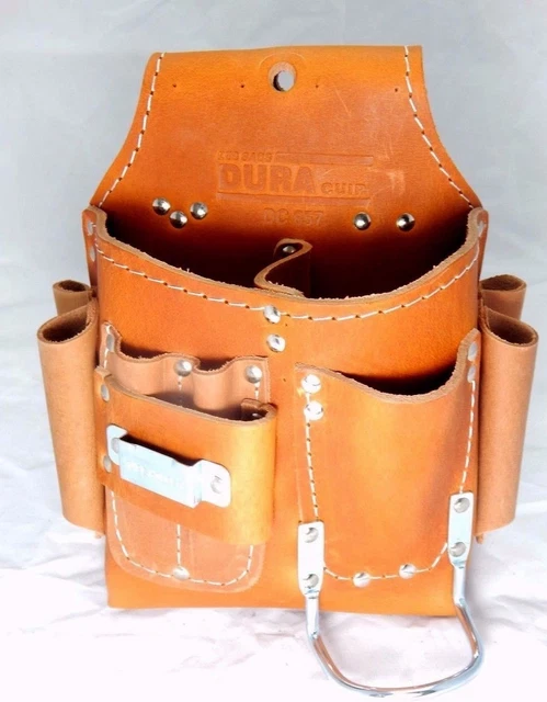 DURACUIR CONSTRUCTION DRYWALL Leather Tool Pouch With Belt