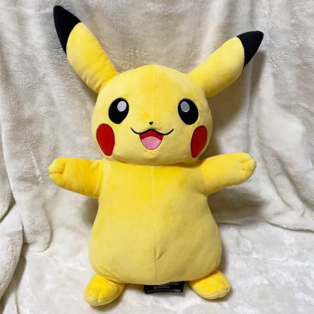 Pokemon Center Original Pikachu Smile Plush Stuffed Doll Toy Life Size Japan New