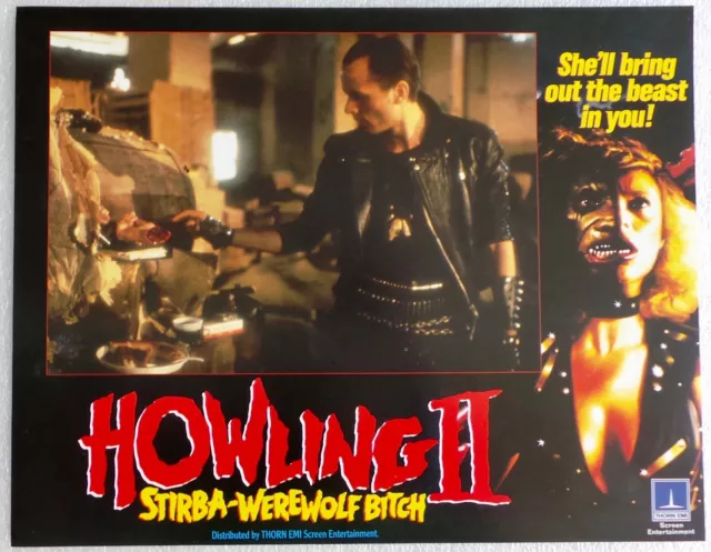 ORIGINAL 1985 LOBBY CARD 14 x 11 - 'HOWLING II - STIRBA -WEREWOLF BITCH' - #5