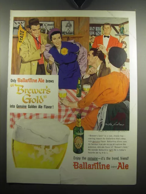 1957 DETROIT TIGERS v. WHITE SOX Mag. AD~Carling's Ale~WBEN-TV 4~Dizzy Dean  Show