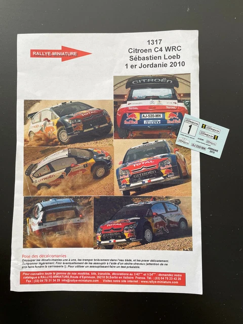Miniature Citroën C4 WRC – Voiture De Rallye Légendaire N°24, échelle 1/24