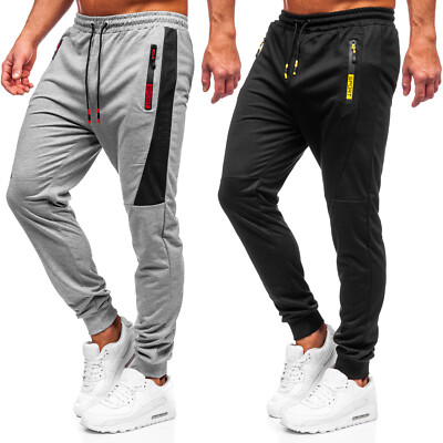 Pantaloni Allenamento Pantaloni Sportivi Pantaloni Corsa Jogging MEN CLASSIC versatile uomo Bolf motivo 