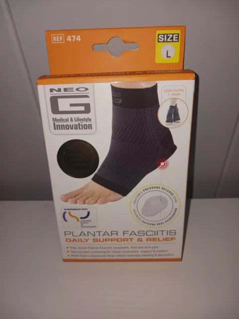 Calcetines de compresión para fascitis plantar Neo G para dolor dirigido tamaño GRANDE