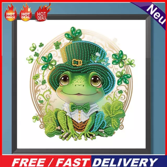 5D DIY Partial Special Shaped Drill Diamond Painting Kit Frog Home Decoration