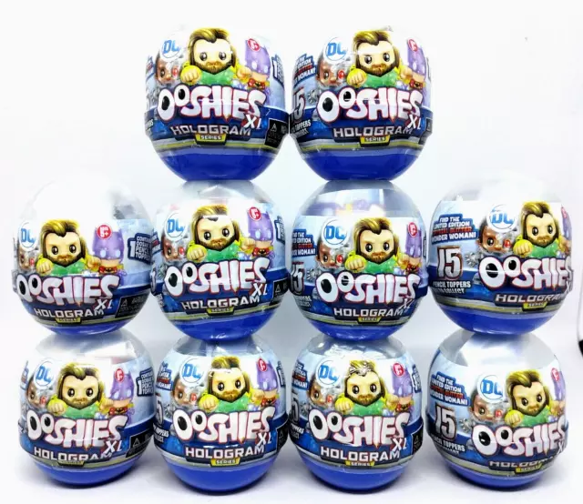 DC Comics Ooshie XL Hologram Series Mystery Pack - Lot of 10 - New / Sealed