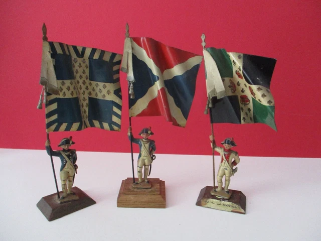 Soldat Plomb 54mm – Porte-Drapeau Régiment De Beaujolais – Gaston Auger / Lucotte CBG