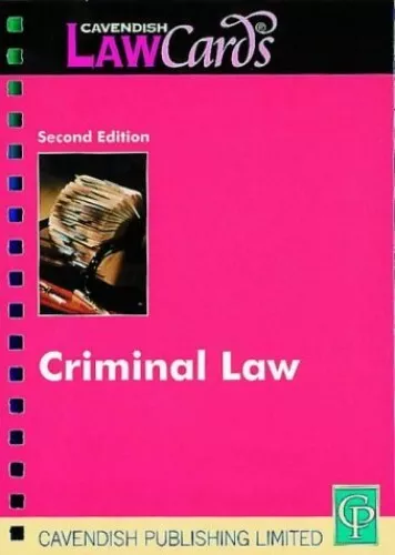 Cavendish: Criminal Lawcards by Cavendish Spiral bound Book The Cheap Fast Free