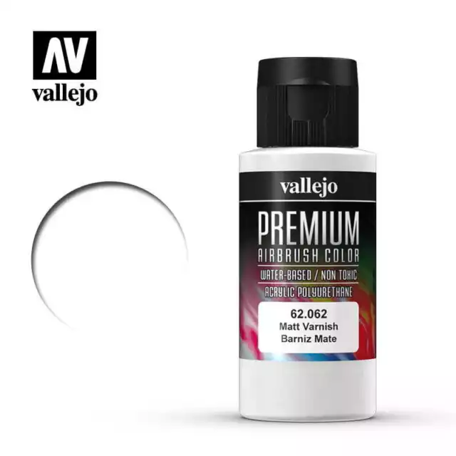 VALLEJO PREMIUM COLOR 62062 MATT VARNISH 60ml (Acrylic Paint)