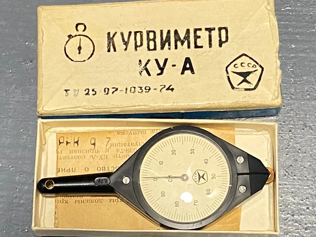 CURVIMETER KY-A SOVIET Russian Map Scale Opisometer odometer Ussr ...