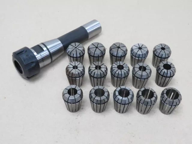 R8 ER25 Collet Chuck & Collet Set 2 - 16mm Suit Bridgeport Milling Machine