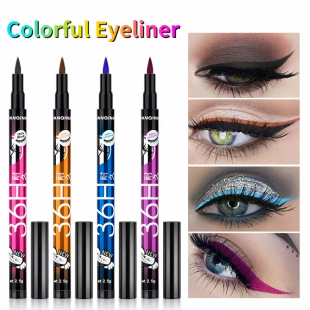 Beauty Wasserfest Eyeliner Liquid Lidstrich Stift Makeup Kosmetik Werkzeug Neu