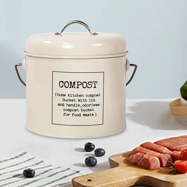 Compost Bin for Food Scrap Filter Trash Cans Compost Bucket Food Composter