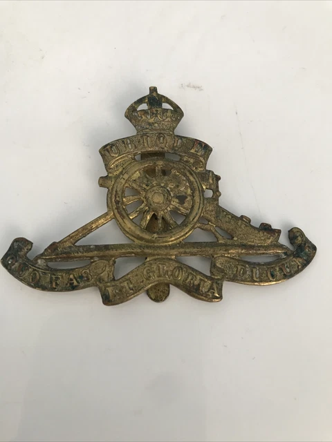 ORIGINAL WW1 / WW2 British Army - Royal Artillery Cap Badge £18.00 ...