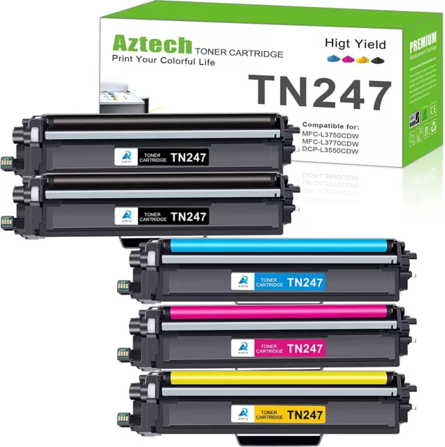 XXL TONER TN-247 TN-243 für BROTHER TN247 MFC-L3750CDW MFC-L3710CW DCP-L3510CDW