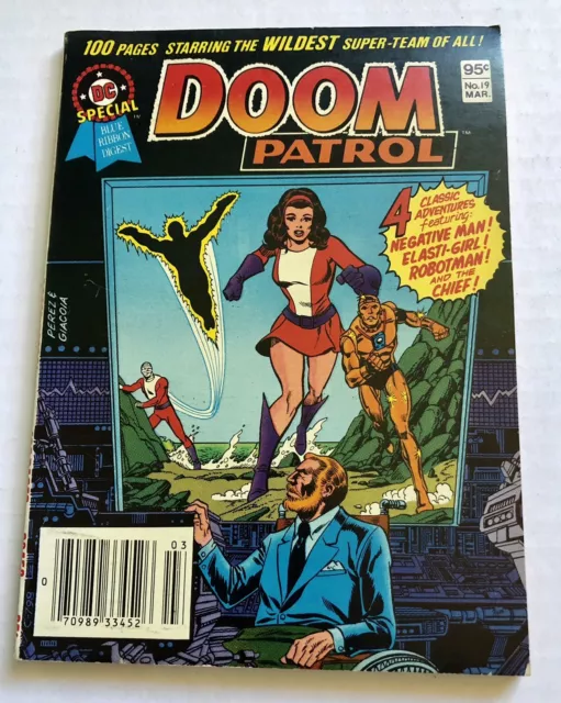 DOOM PATROL #19 (Mar 1982) Rare Newsstand Edition DC Special Blue Ribbon DIGEST