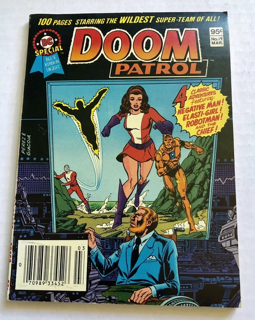 DOOM PATROL #19 (Mar 1982) Rare Newsstand Edition DC Special Blue Ribbon DIGEST