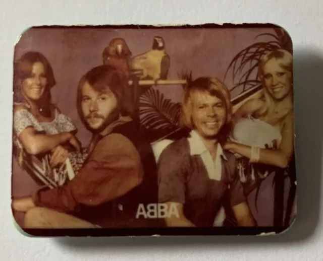 1970s ABBA Very rare vintage pin-back button badge pin Made in the USSR