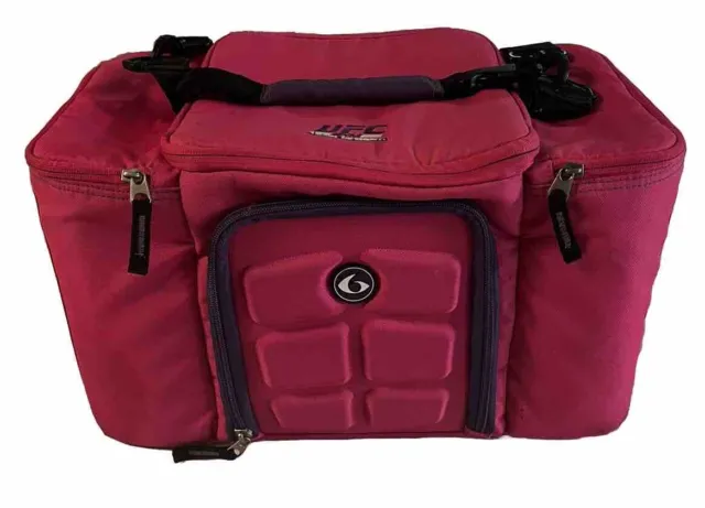 Fitness Cooler Bag 6 Pack Innovator 300 Meal Prep Pink Purple EUC