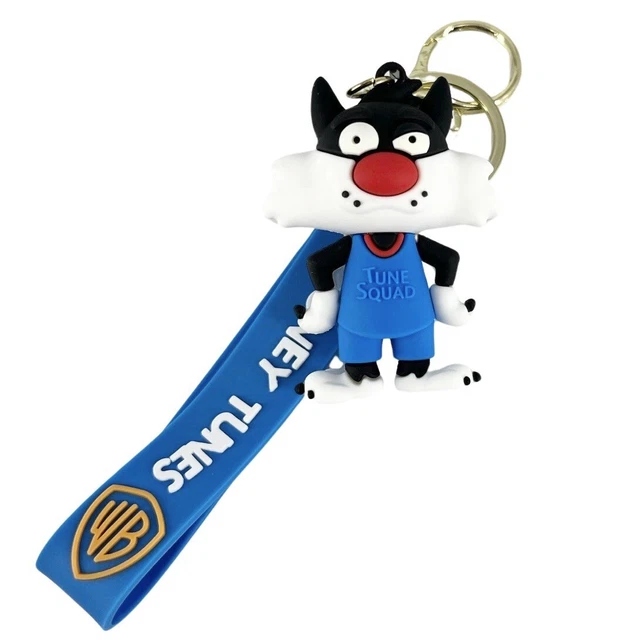 LOONEY TUNES SYLVESTER Tune Squad Space Jam Keychain,Keyring,Charm,Bag