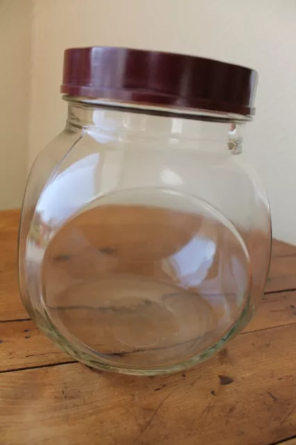 BBL1 Ancien Grand bocal en verre VIANDOX publicitaire 1 litre 1/2